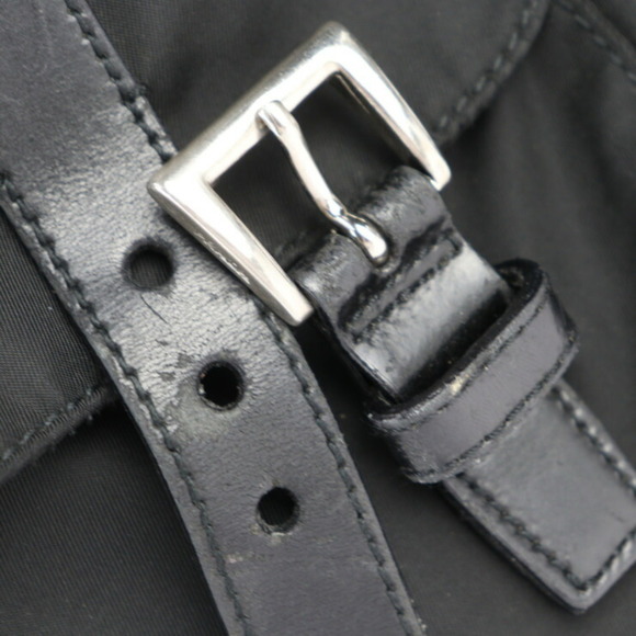 PRADA Black Leather Shoulder Bag - Picture 6 of 10